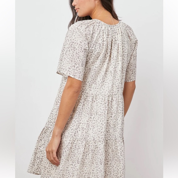 RAILS CLARISSA Watercolor Cheetah Mini Dress - Picture 3 of 16